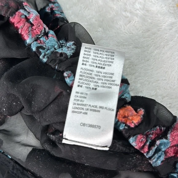 Free People | Tied to You Floral Velvet Tank in Dark Combo - Picture 6 of 8